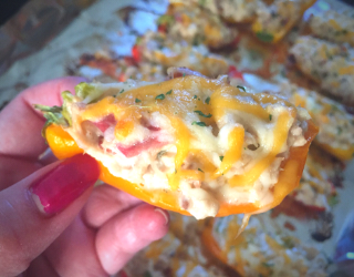 Tuna Melt Stuffed Mini Peppers