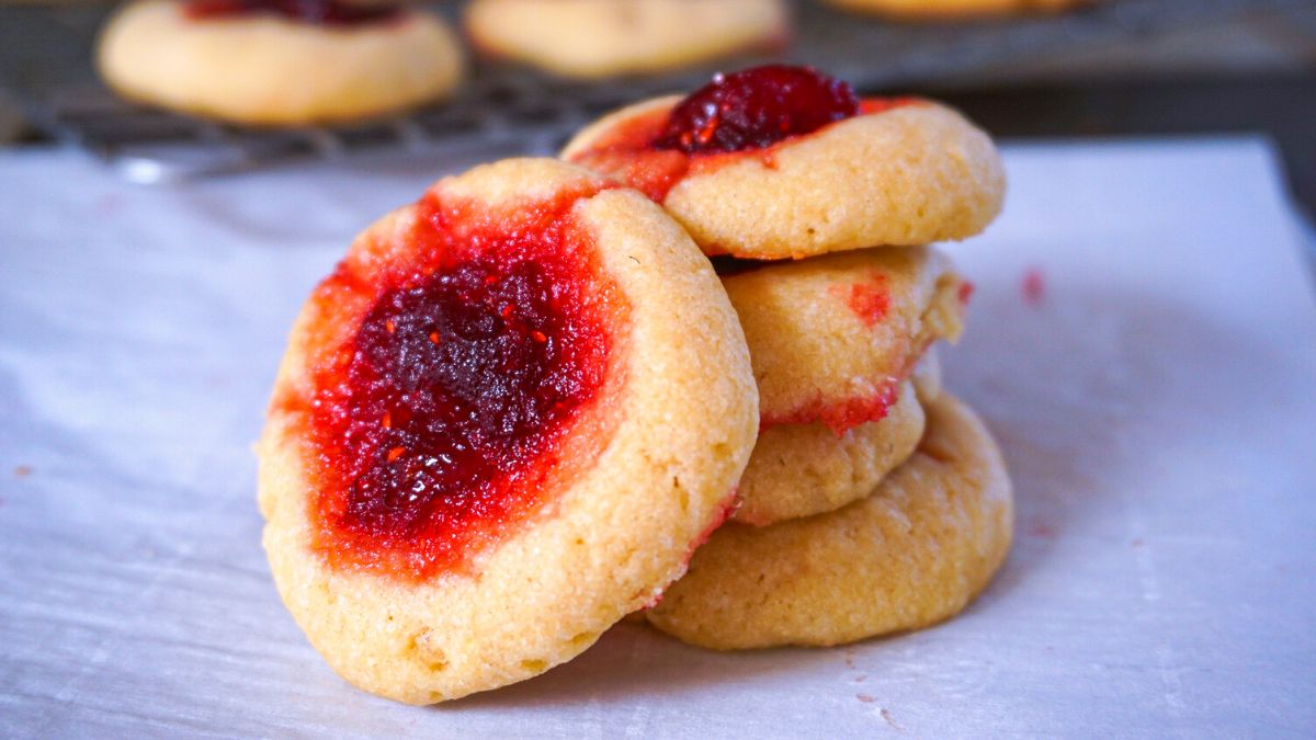 Cranberry Thumbprint Cookies