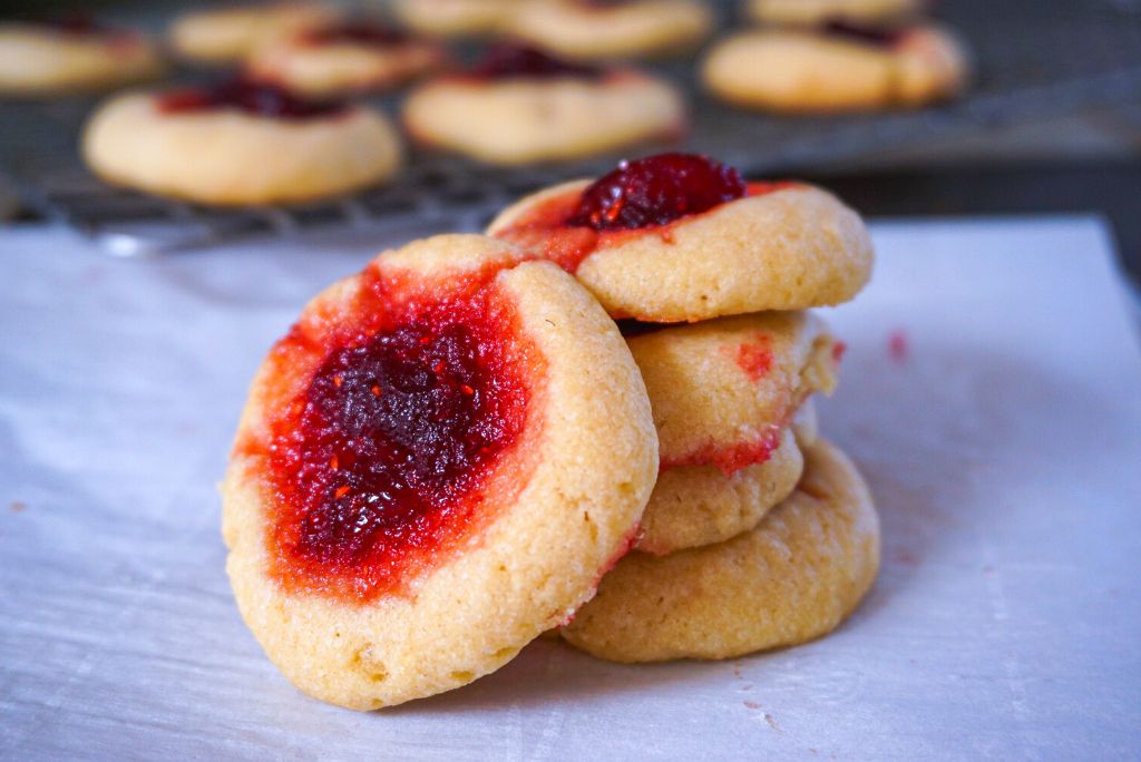 Cranberry Thumbprint Cookies