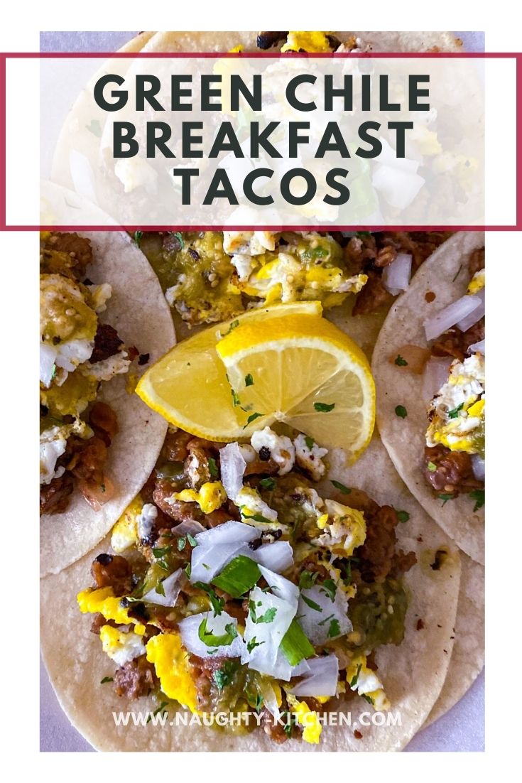 Green Chile Breakfast Tacos