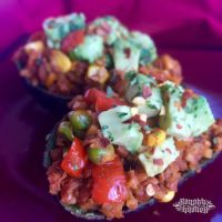 Healthy Stuffed Vegetarian Avocados