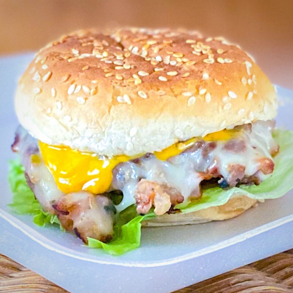 Shrimp Burger with Cajun Mayo